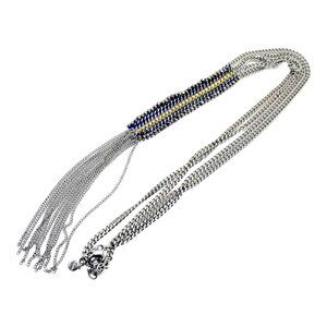 Stella Dot Tessa Necklace 24” Lariat YDrop Fringe Eclectic Boho Gypsy Gift